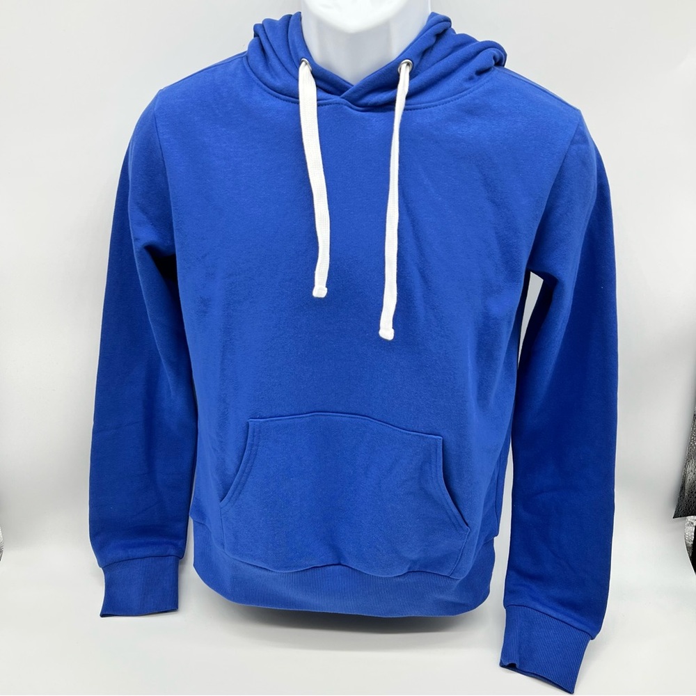 Fashion Nova Unisex Royal Blue Cotton Blend Hoodie w/Kangaroo Pocket Size S